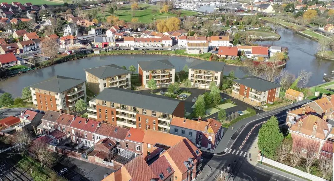 GRAVELINES Appartement Gravelines 2 pièce(s) 41 m2 avec terrasse 8m² et parking 2