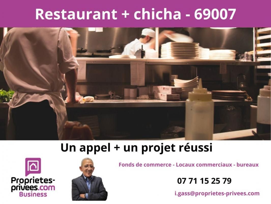 69007 LYON - RESTAURANT 60 PLACES, 125 M²