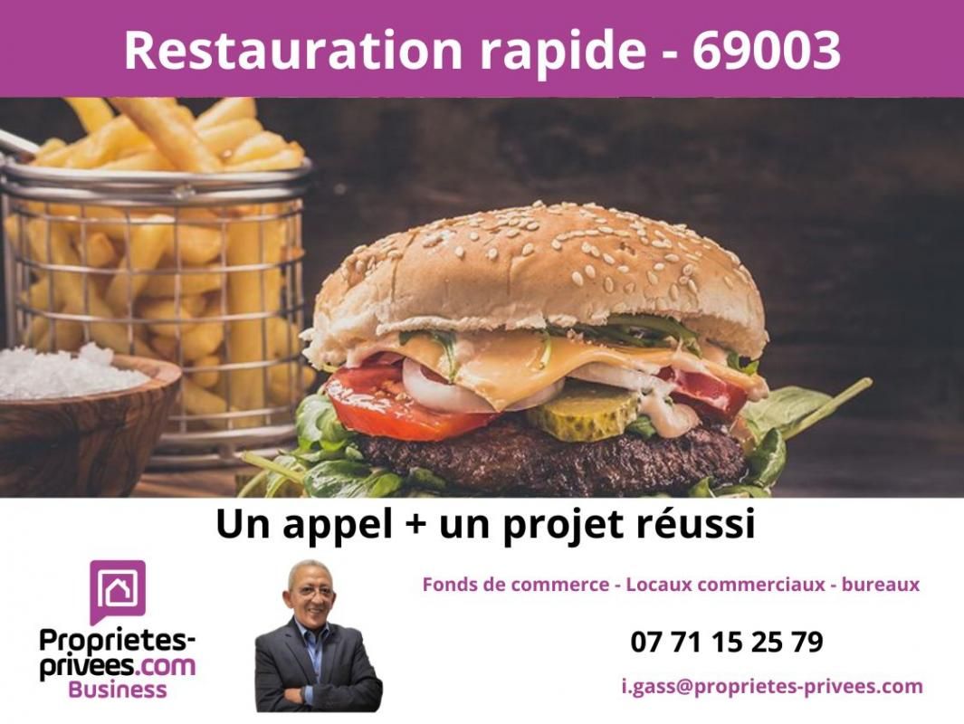 69003 LYON - RESTAURANT 40 COUVERTS, TERRASSE