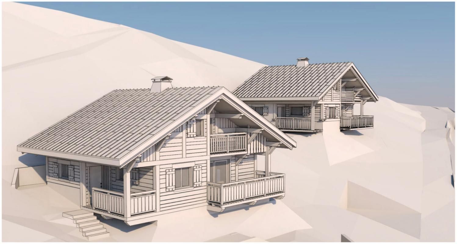 Chalet Neuf à St. Gervais avec Vue chaine des Aravis. Livraison Fin Été 2025