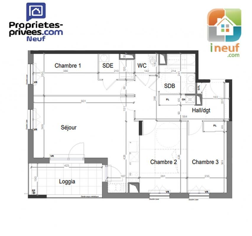 JASSANS-RIOTTIER Appartement Jassans Riottier 4 pièce(s) 80 m2 3