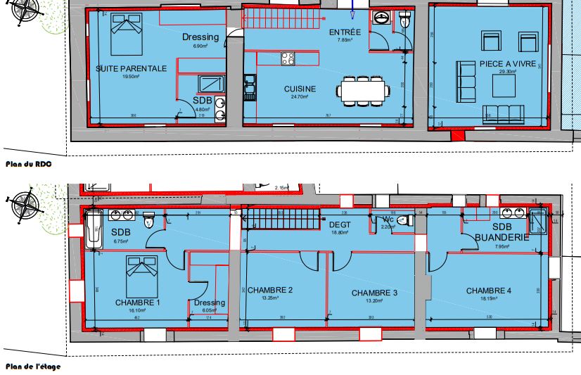 LES CHERES Maison Les Cheres 6 pièces 227 m2, jardin, parking 2