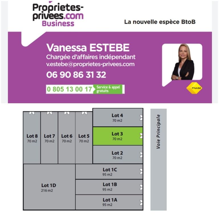 BAIE-MAHAULT BAIE MAHAULT - LOCAL COMMERCIAL 70 m², axe passant 2