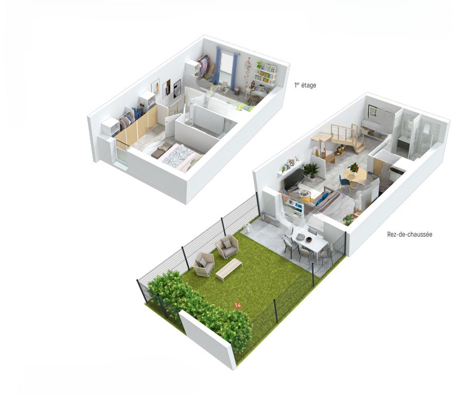 SAUVIAN Maison de 72 m², doté d'un jardin spacieuse exposée Sud 2