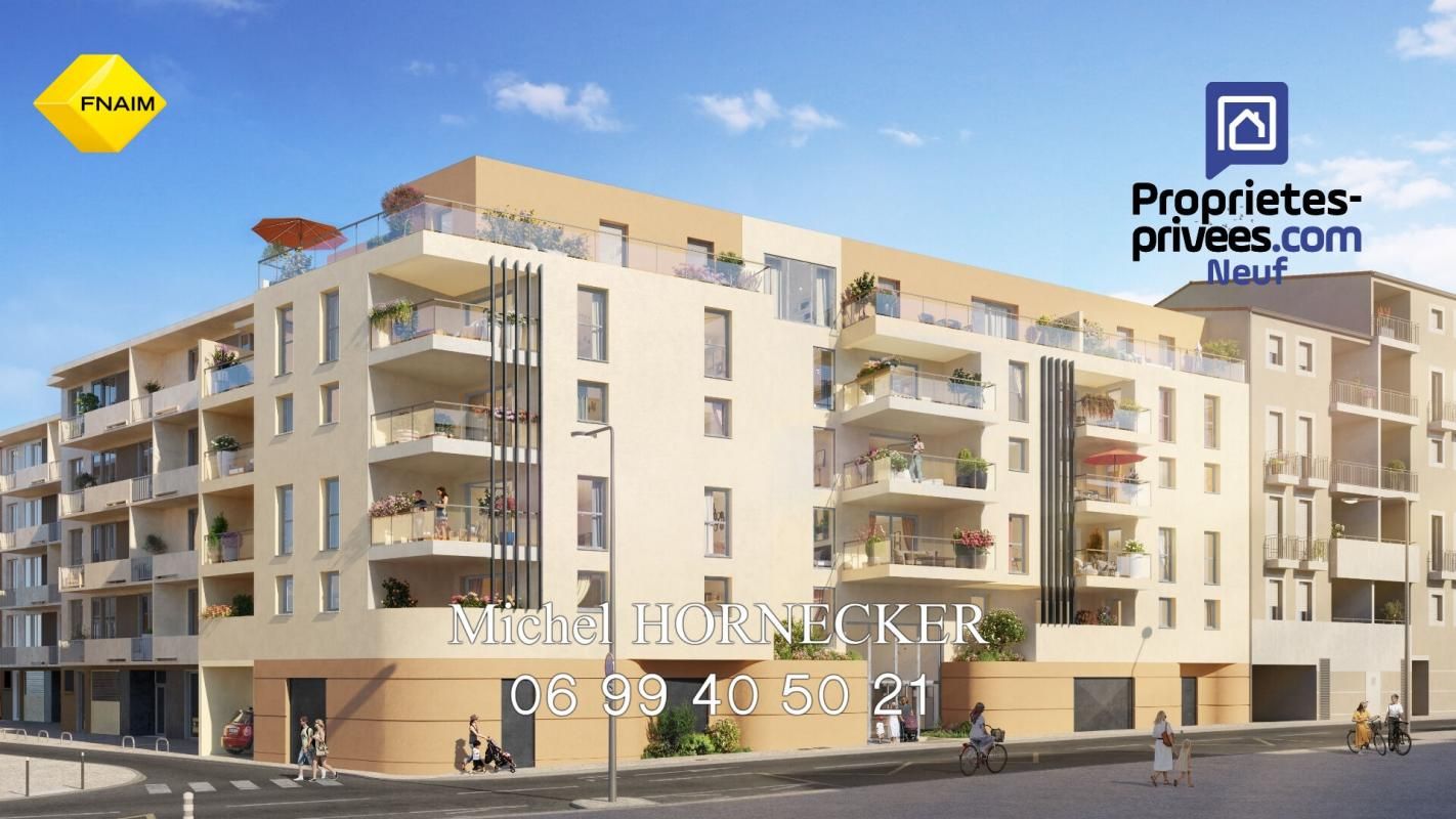 Centre ville, T3 quatrième étage avec balcon plein Sud