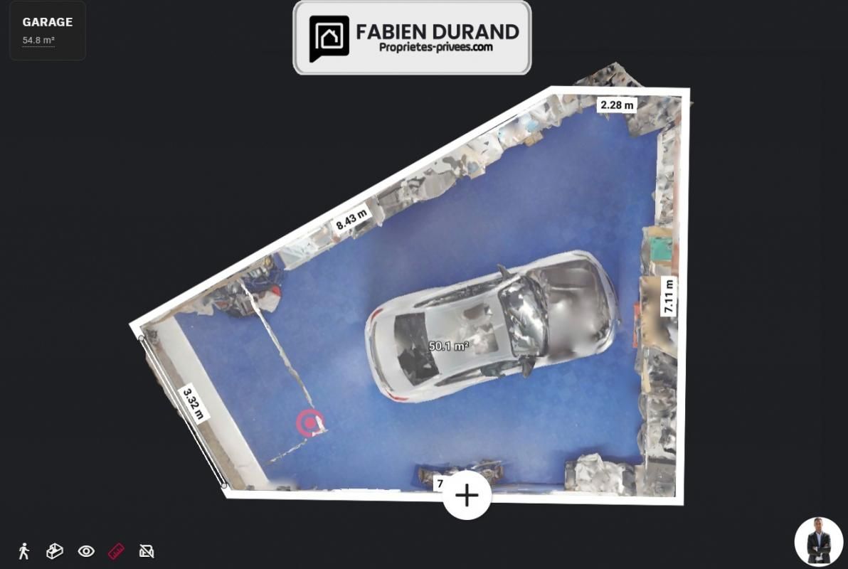 Garage TRIPLE 46 m² avec Borne Electrique et dalles au sol