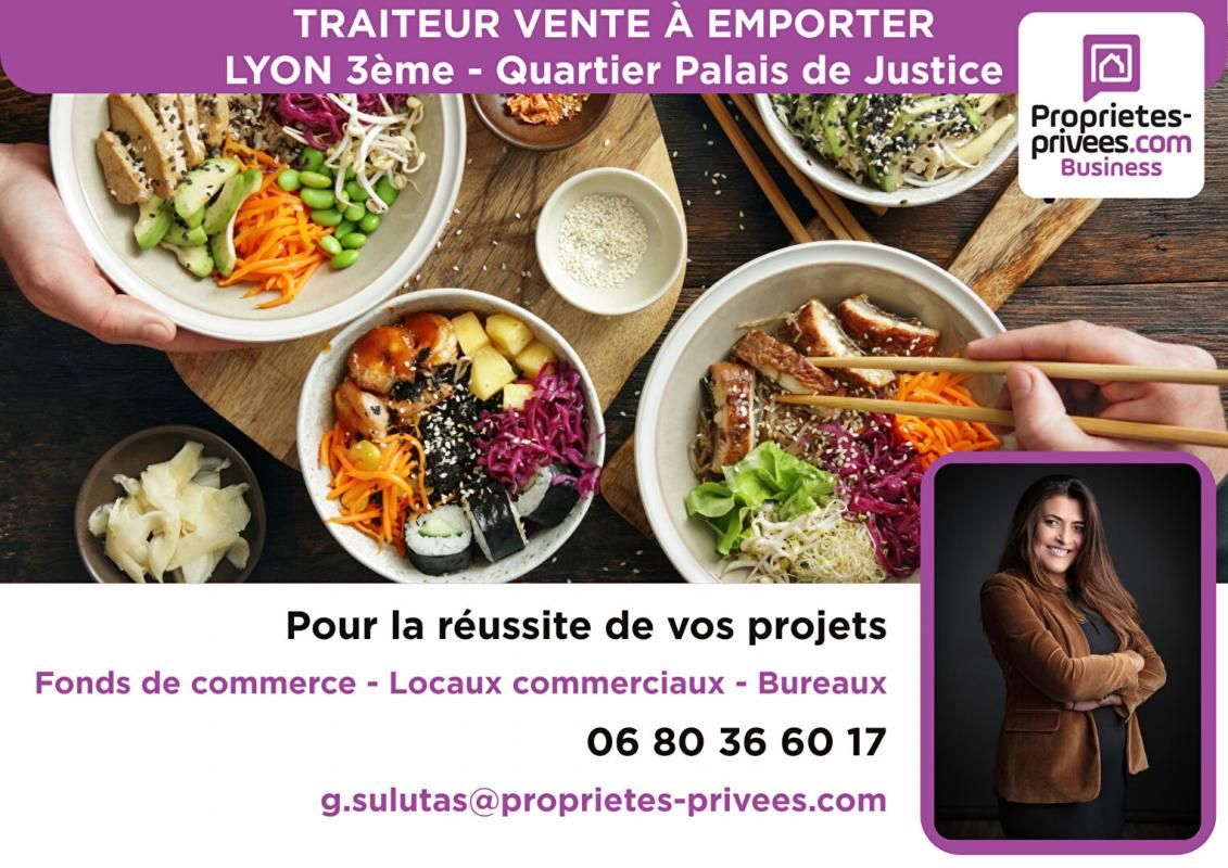 69003 LYON - RESTAURANT TRAITEUR , TERRASSE