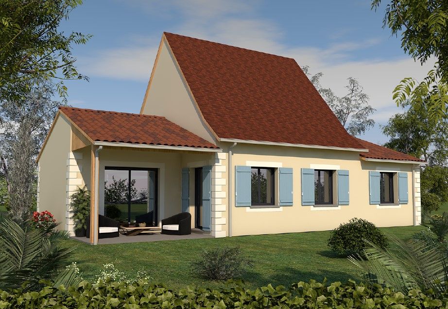 Maison neuve plain-pied avec 3 chambres
