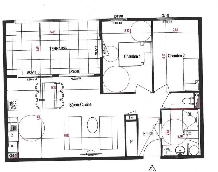 LES ABYMES Appartement Les Abymes 3 pièces 65,68 m2 4
