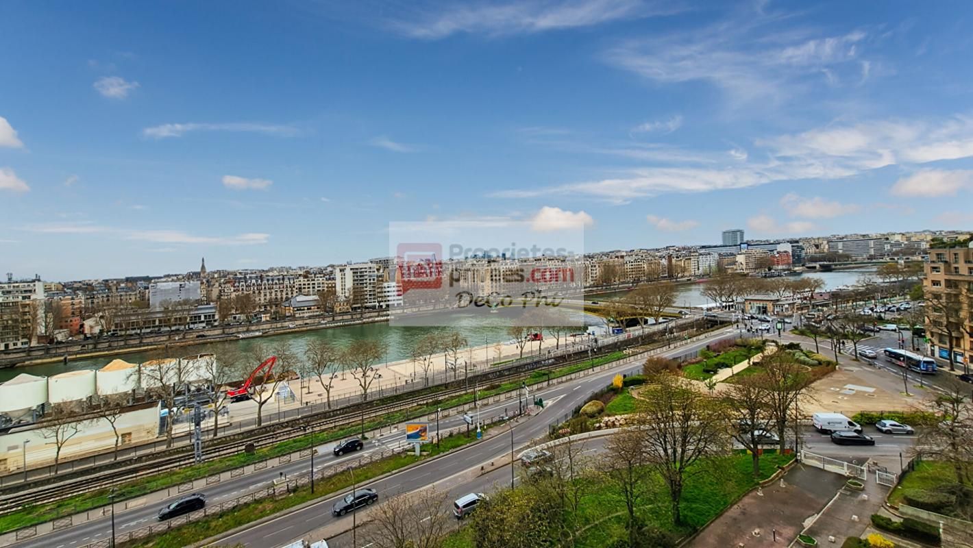 Vue totalement dégagée orientée ouest, sur la Seine - appartement 113 m2, Paris 15°