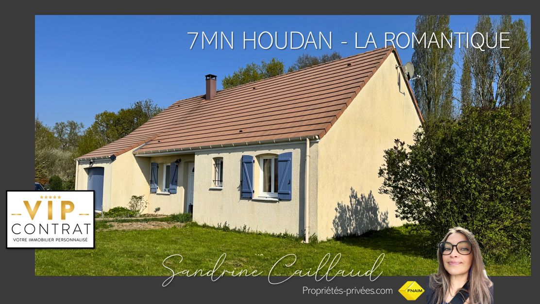 EXCLUSIVITÉ VIP - HOUDAN 7mn - CCPH - Maison familiale - 3 chambres - combles aménageables - garage - terrain 1200m² - 298000 Euros HAI