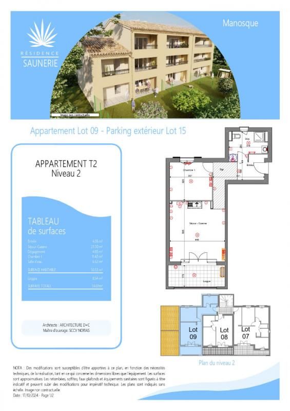 MANOSQUE Dernier Etage Appartement Manosque 2 pièces 51 m² - 199 000 Euros - 3