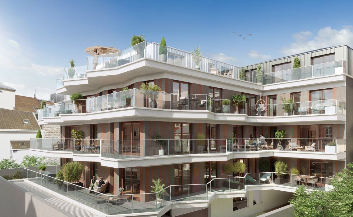 Appartement Le Touquet Paris Plage 3 pièce(s) 66.3 m2 avec terrasse 33m² et garage