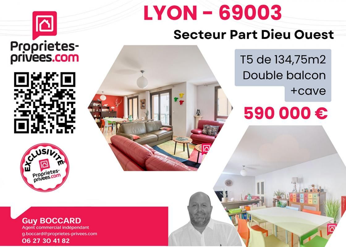 Appartement Lyon 5 pièce(s) 134.75 m2