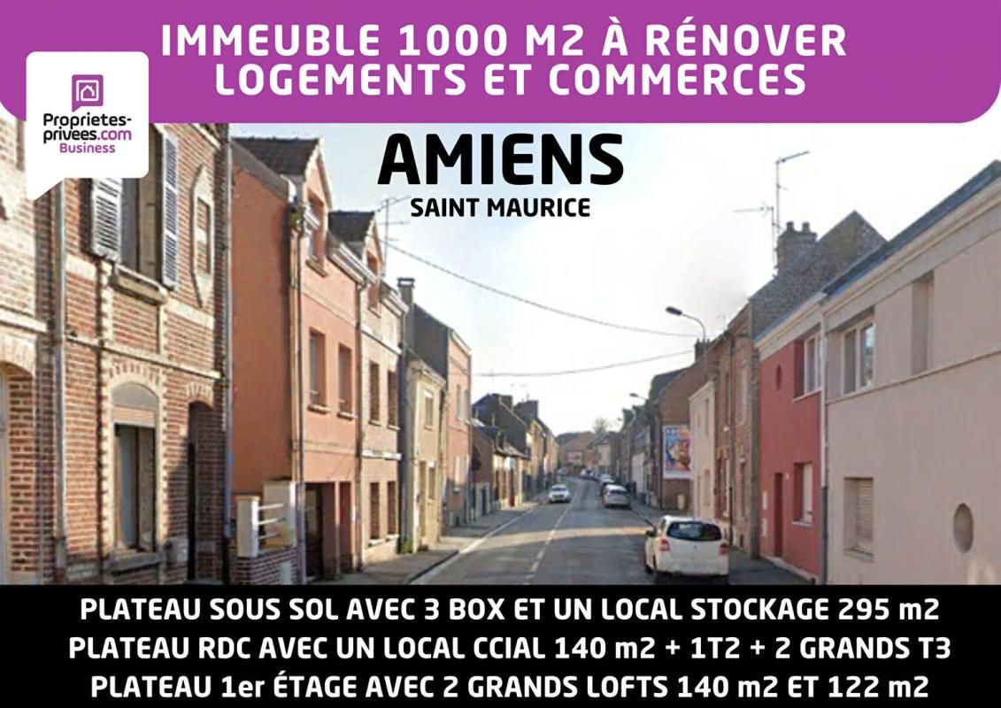 AMIENS - Immeuble 1000 m² à rénover 3 niveaux, Saint Maurice