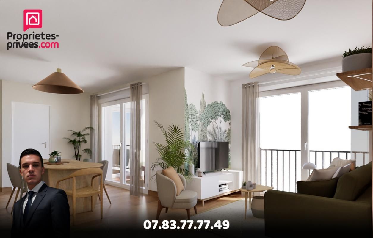 Appartement Melun 3 pièce(s) 59.36 m2