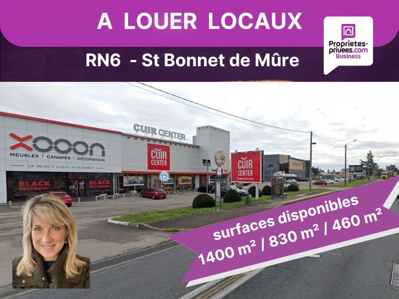 SAINT-BONNET-DE-MURE SAINT BONNET DE MURE - RN6 -Local commercial 1.180 m², Parking 2