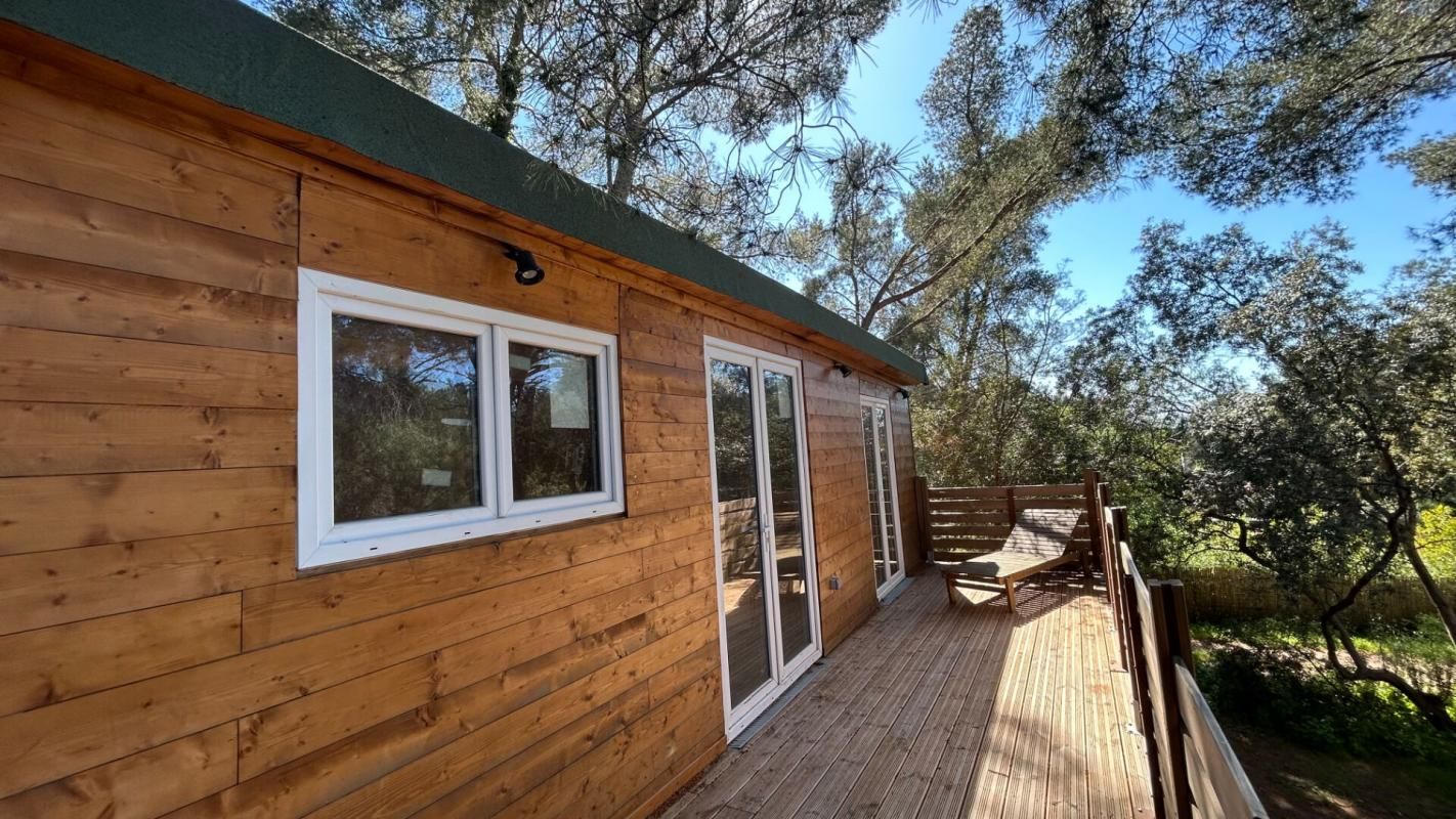 Chalet bois avec 2 terrasses
