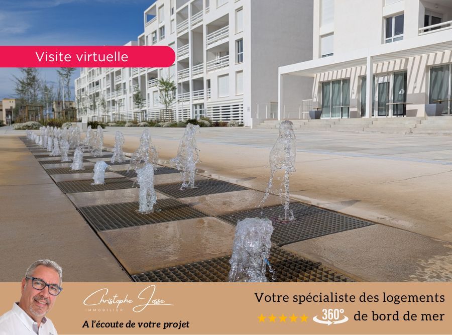 PORT LEUCATE T3 traversant de 62 m2 avec 2 terrasses et parking boxable 2