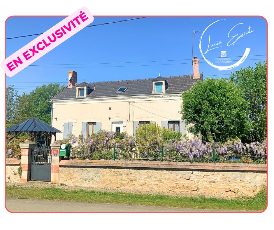 URCIERS Maison au calme à 5mins de Châteaumeillant-Grand terrain, verger, potager 1