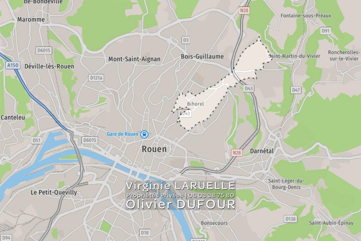 BIHOREL Bihorel superbe terrain plat à bâtir 2