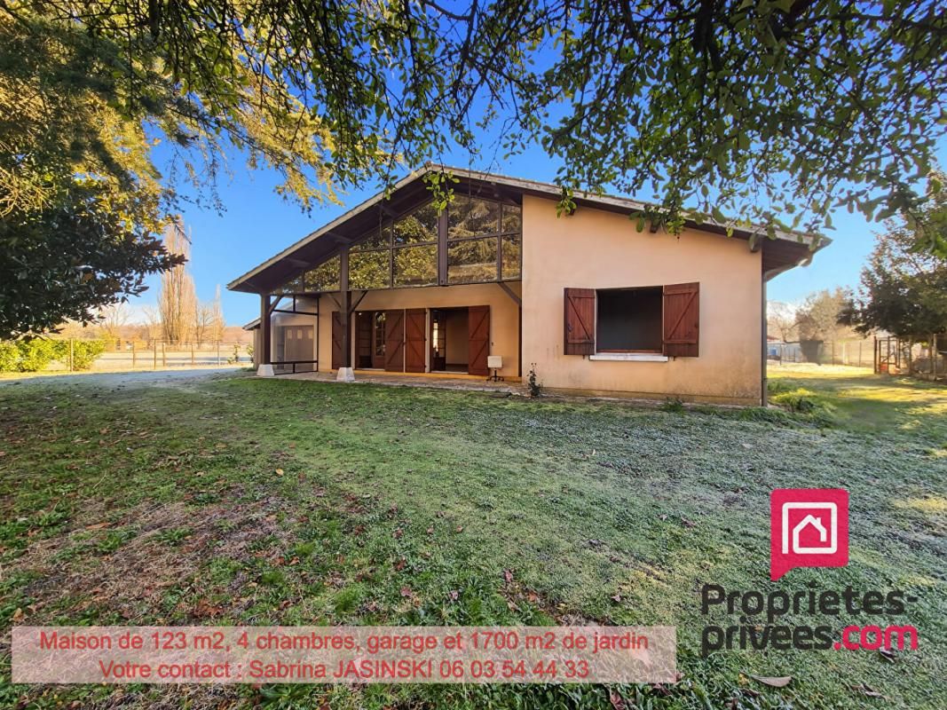 Maison type Landaise de 123 m2, 4 chambres, garage et grand jardin