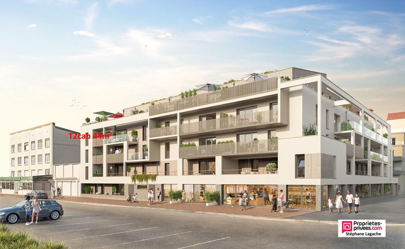 Appartement Stella 2 pièce(s) 44.19 m2 avec terrasse 4m² et parking