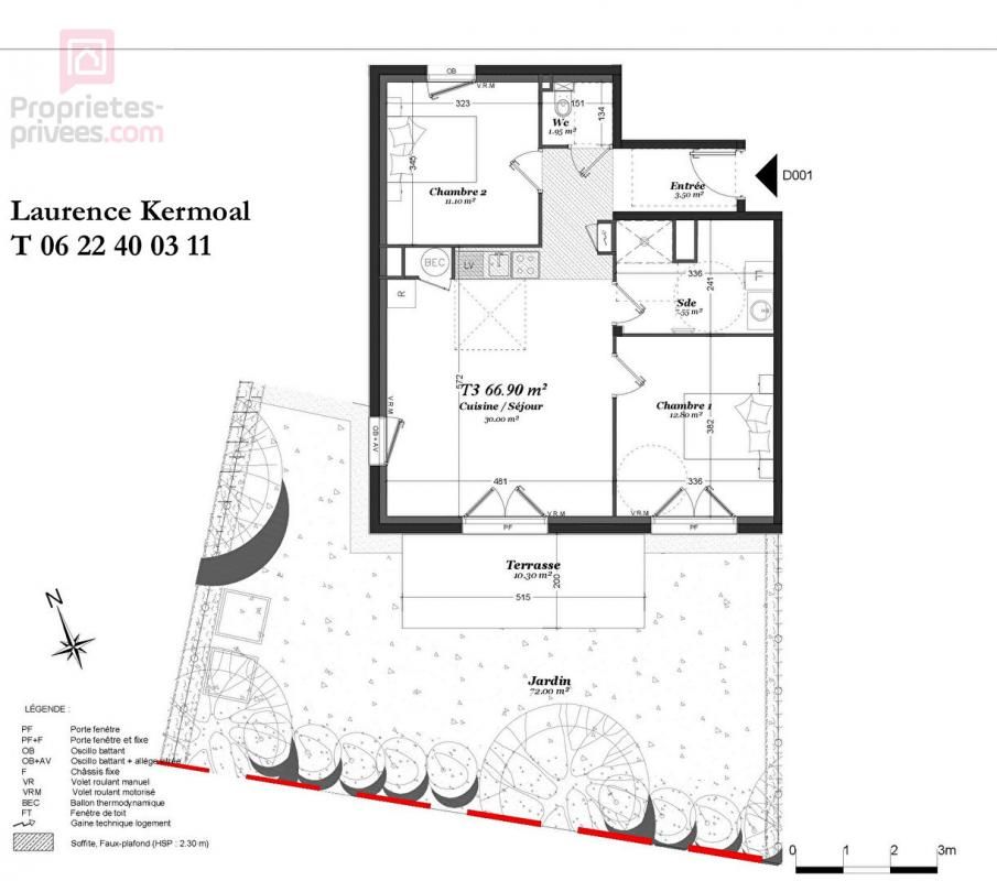 ERQUY Erquy - T3 moderne de 66 m² avec jardin privatif dans résidence récente 1