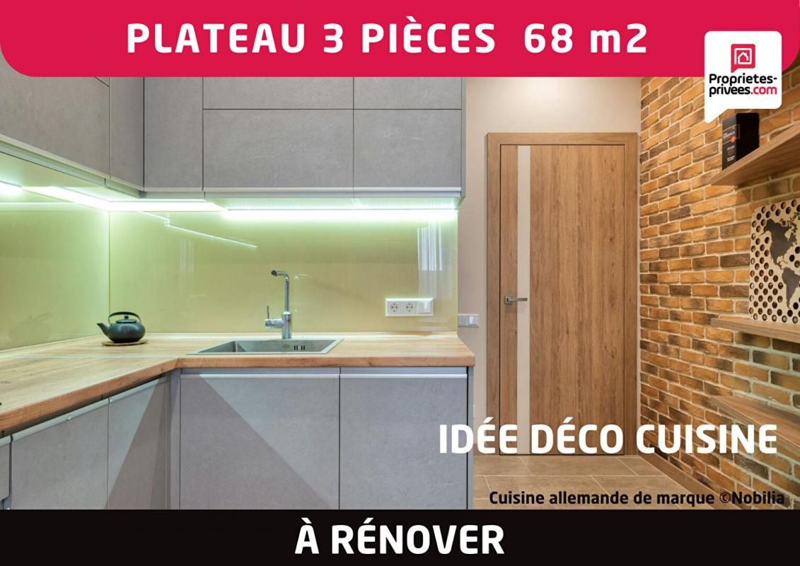 AMIENS Plateau appartement à rénover 3 pièces 68 m2 + mezzanine - Amiens Saint- Maurice 2