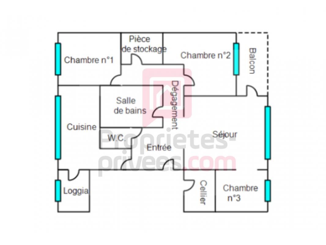 MERIGNAC Appartement T3/T4 avec balcon et parking 2