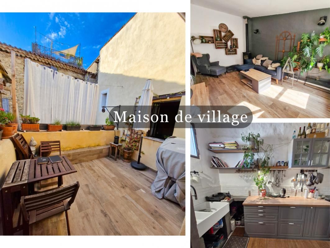 Charmante maison de village avec terrasse et cave, au coeur de Lauris