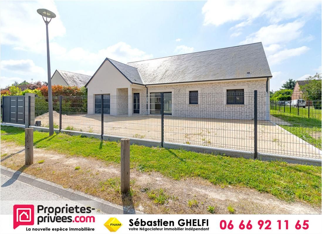 maison de plain-pied avec 3 chambres-cellier-garage-jardin