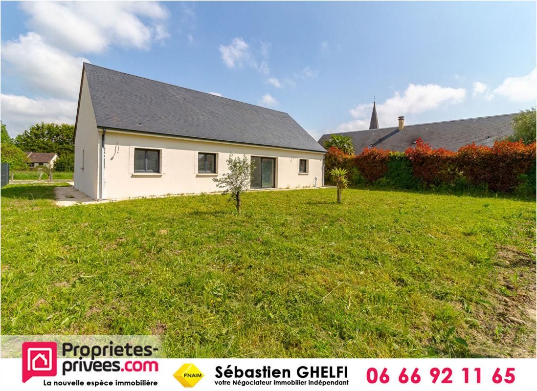 CONTRES maison de plain-pied avec 3 chambres-cellier-garage-jardin 2