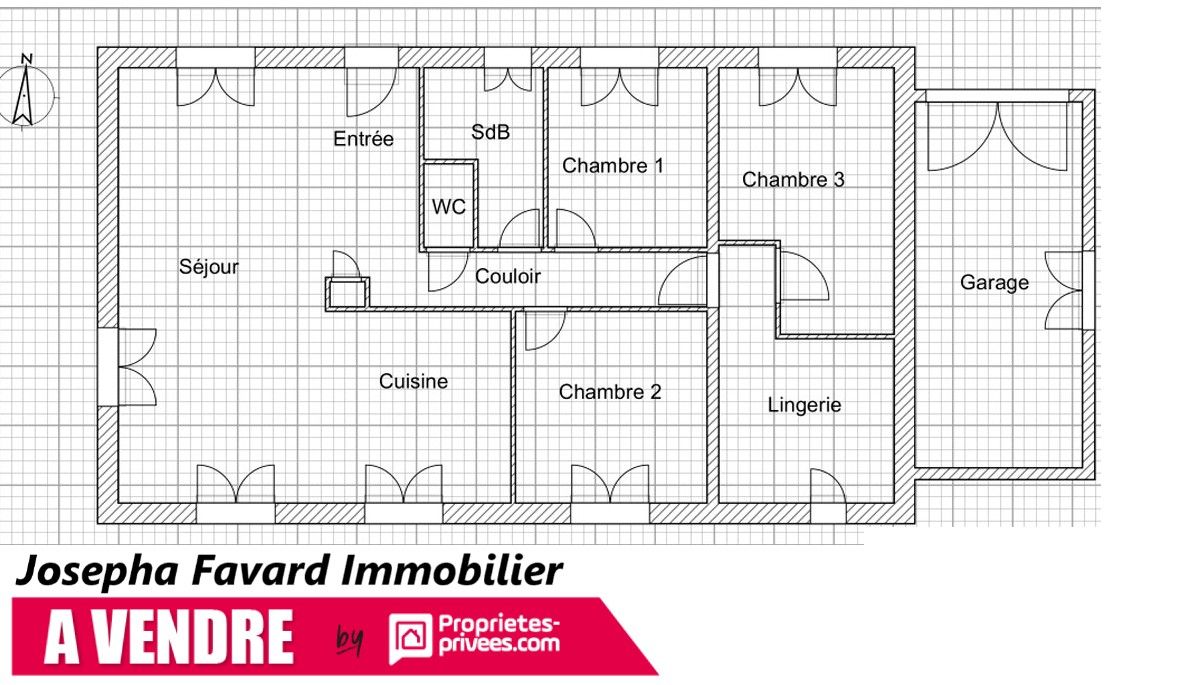 TREIGNAC Maison - PLAIN PIED - 3 chambres - Treignac 92 m2 2