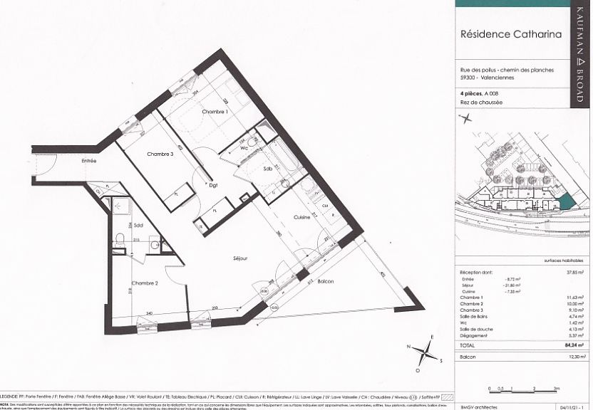 VALENCIENNES Valenciennes Appartement 4 pièce(s) 85m2 3