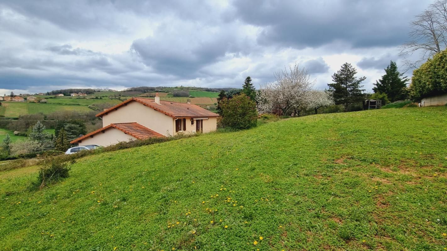 Maison, grand terrain, garage, avec vue