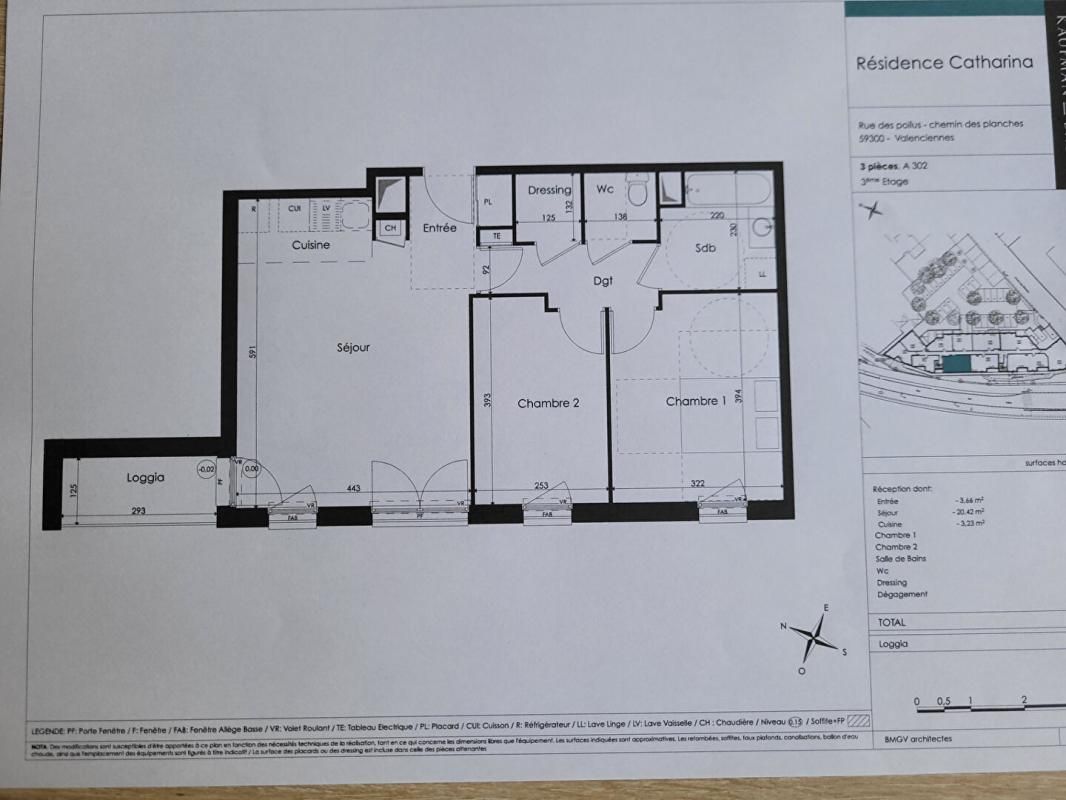 VALENCIENNES Valenciennes Appartement  3 pièce(s) 62 m2 3