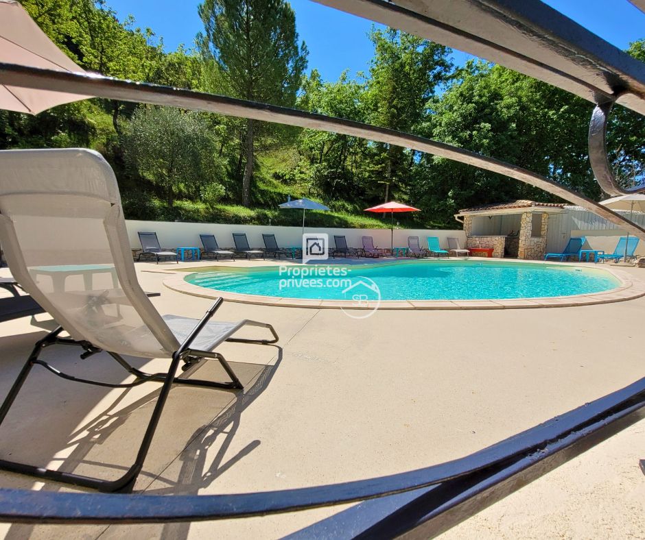 VALLON-PONT-D'ARC Magnifique Domaine en Ardèche Méridionale 348 m² : Mas, 12 chambres, Gîtes, Piscine et Terrain de 3250 m² 4