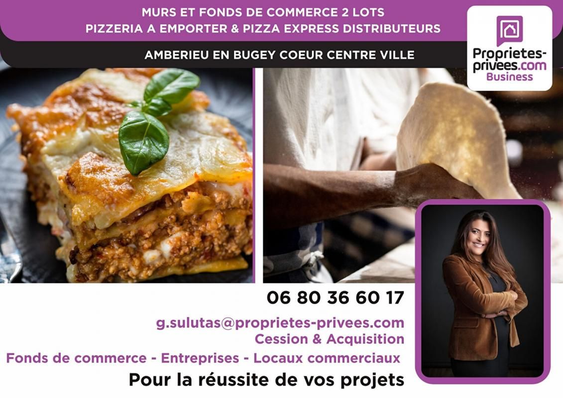 AMBERIEU-EN-BUGEY MURS ET FOND DE COMMERCE - Pizzeria à emporter authentique à fort débit 2