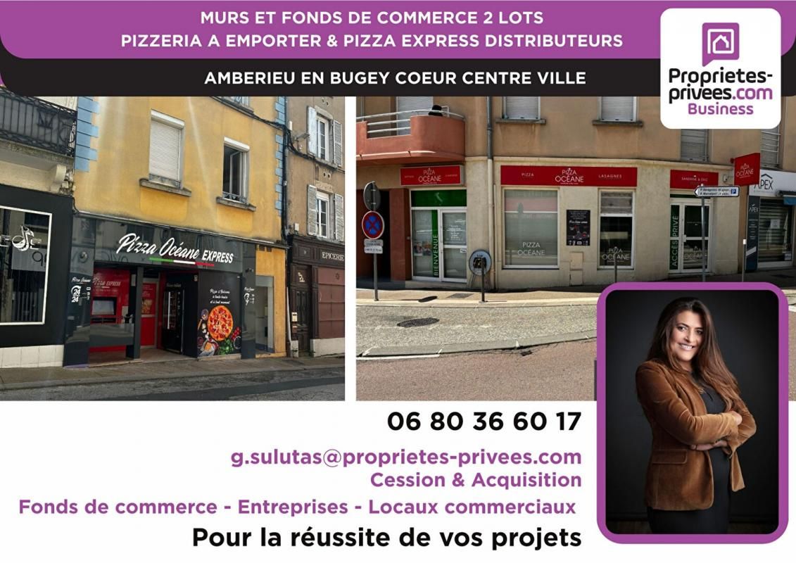 AMBERIEU-EN-BUGEY MURS ET FOND DE COMMERCE - Pizzeria à emporter authentique à fort débit 3