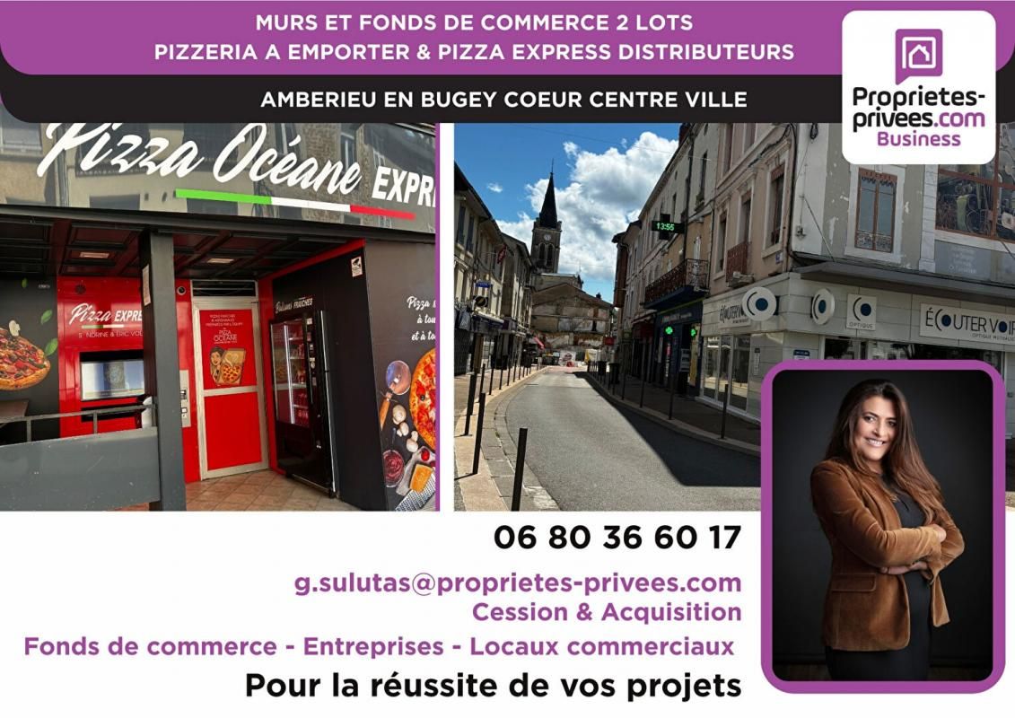 AMBERIEU-EN-BUGEY MURS ET FOND DE COMMERCE - Pizzeria à emporter authentique à fort débit 4