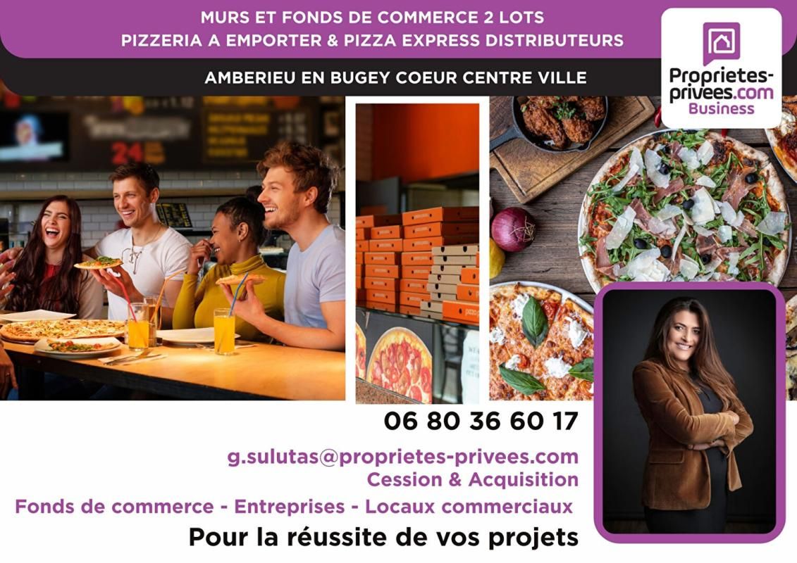 MURS ET FOND DE COMMERCE - Pizzeria à emporter authentique à fort débit