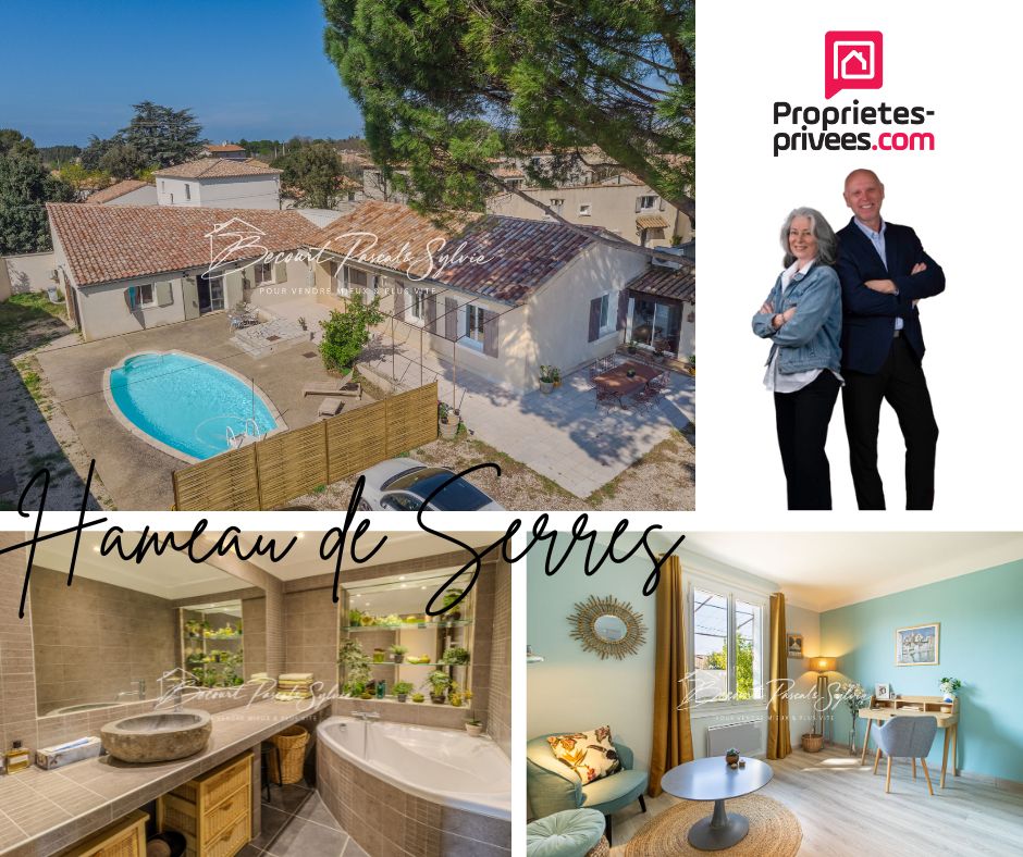 Villa Carpentras (84200) 6 pièce(s) 160 m2 +T2 indépendant 50m2 env. et piscine
