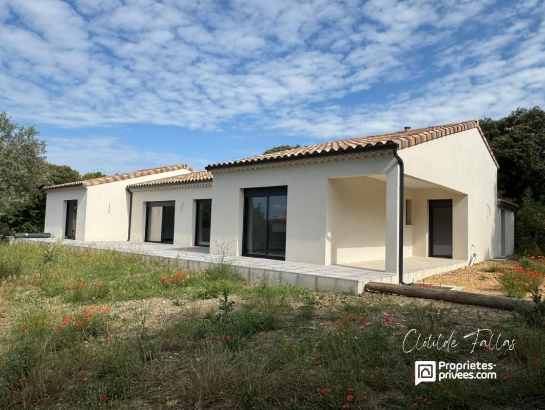 Villa récente - 160m² habitables avec garage, sur les hauteurs de Mornas