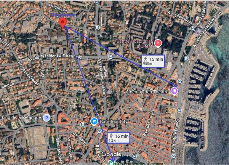 LA CIOTAT LA CIOTAT proximité centre, Appartement  3 pièces en RDJ à 388 000 3