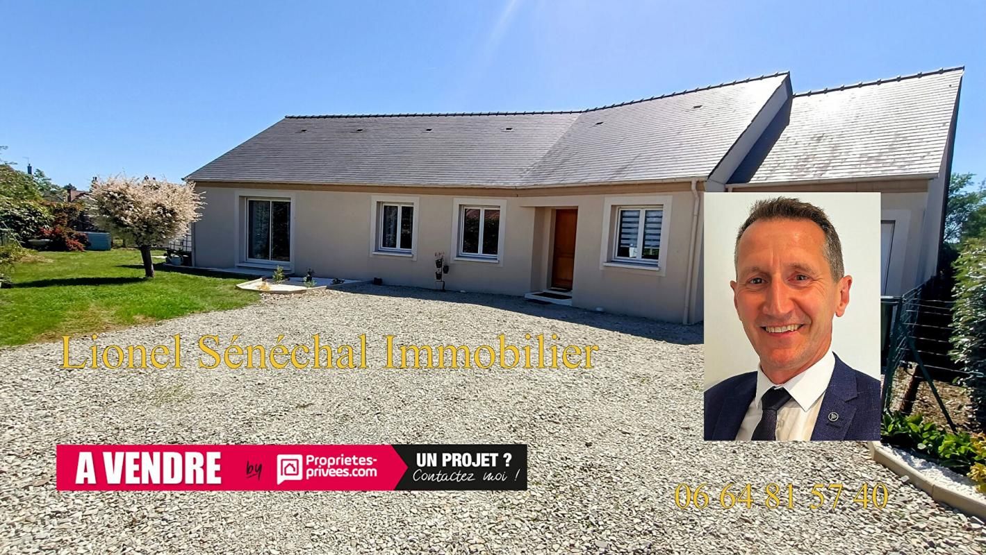 BEAUMONT-SUR-SARTHE Maison entièrement de plain - pied 9 pièces de 140 m2 à Beaumont sur Sarthe 1
