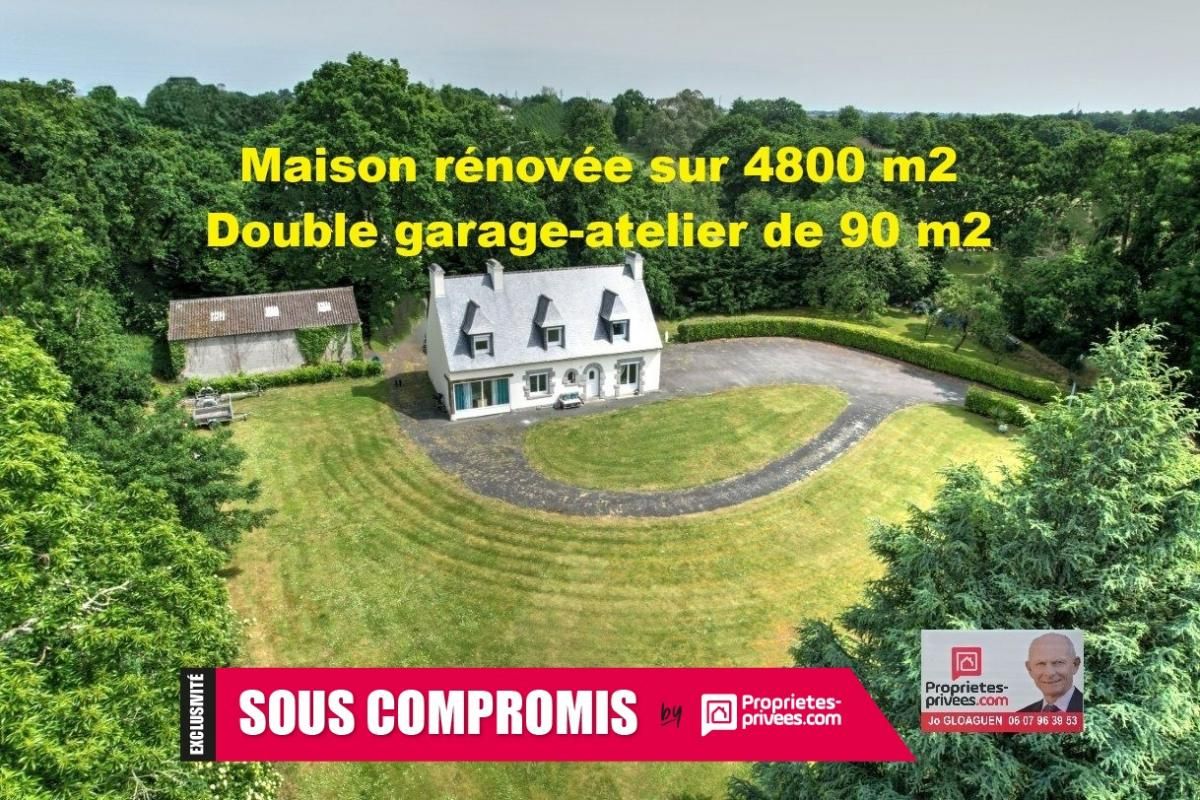 TREGUIER Maison 4 chambres de133 m2, sur terrain 4800 m2,, double  garage de 90 m2 1
