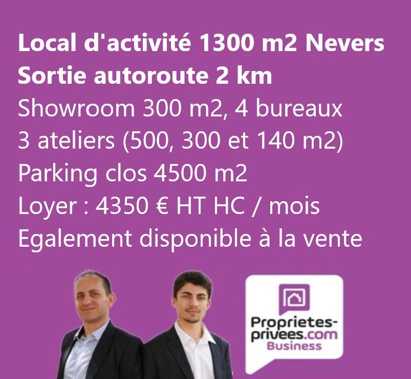 NEVERS NEVERS, LOCATION - LOCAL D'ACTIVITE 1300 M² AVEC PARKING 4500 M² 1