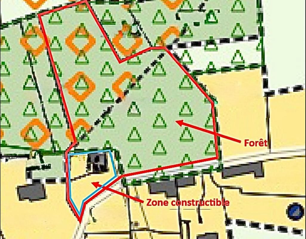 CHAMPIER Champier - Terrain constructible de 700 m2 avec foret de 6000m2 4