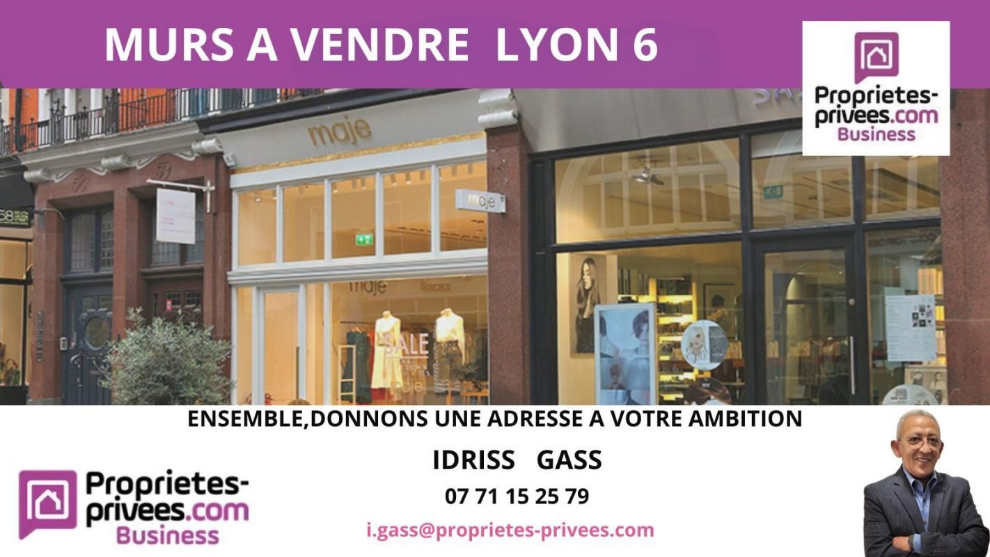 69006 LYON - MURS COMMERCIAUX LIBRES 100 M²
